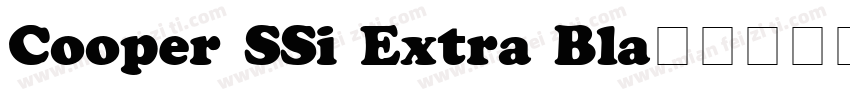 Cooper SSi Extra Bla字体转换